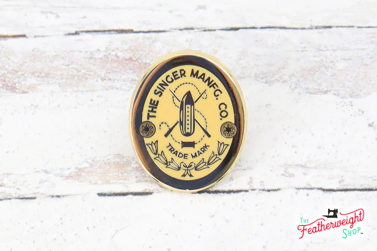 LAPEL Pin - OVAL Enamel Standard Gold Featherweight Badge - Image 3
