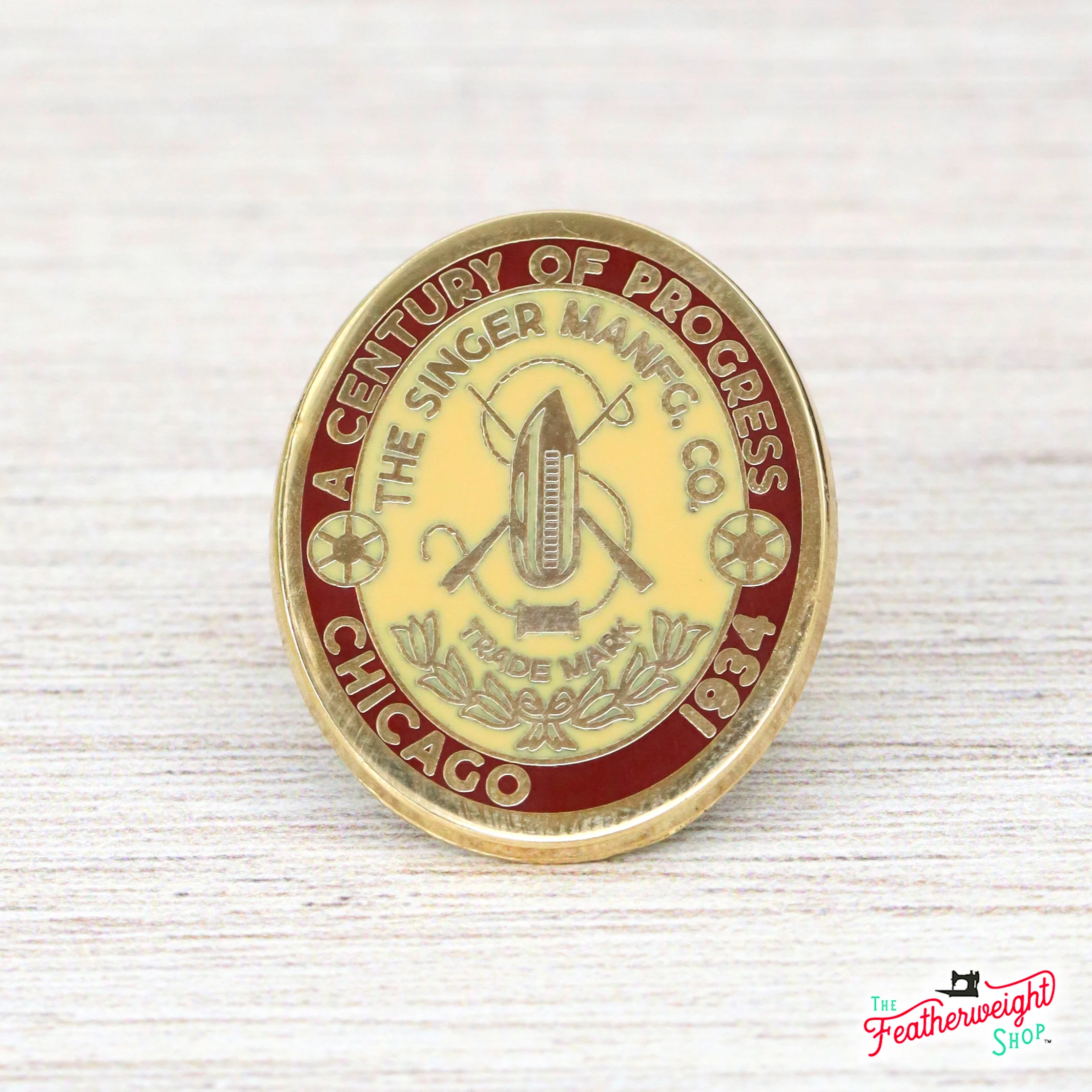LAPEL Pin - Featherweight Badge 1934 Chicago - Image 5