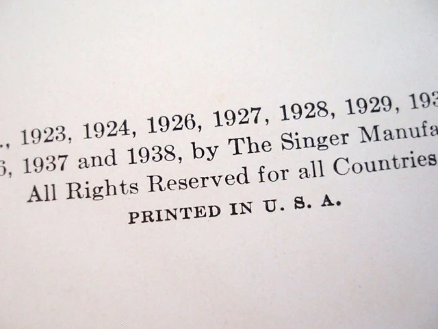 Machine Sewing Book, Singer 1938 (Vintage Original) RARE - Image 11