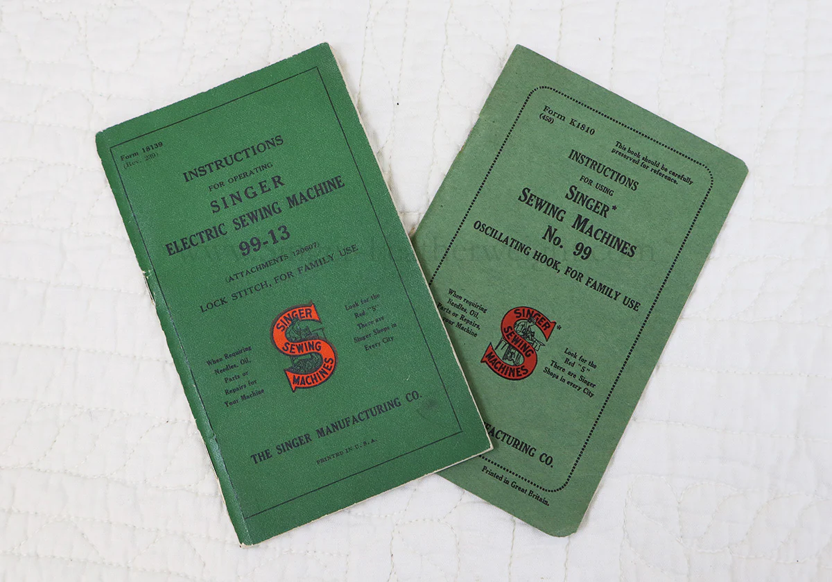Manual, Singer 99 (Vintage Original)