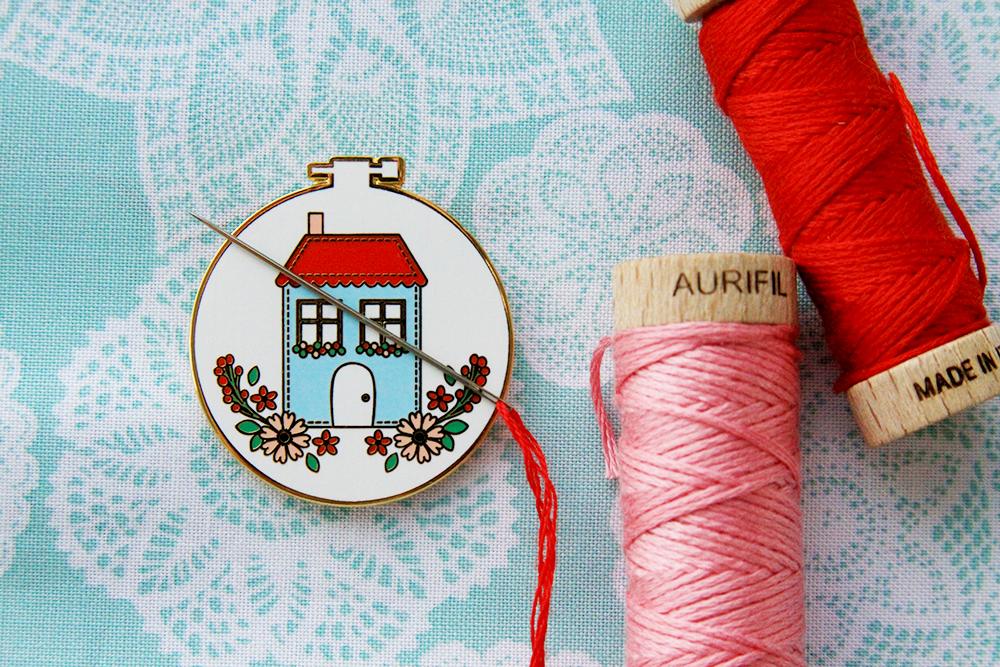 Needle Minder, HOME EMBROIDERY HOOP by Flamingo Toes - Image 2