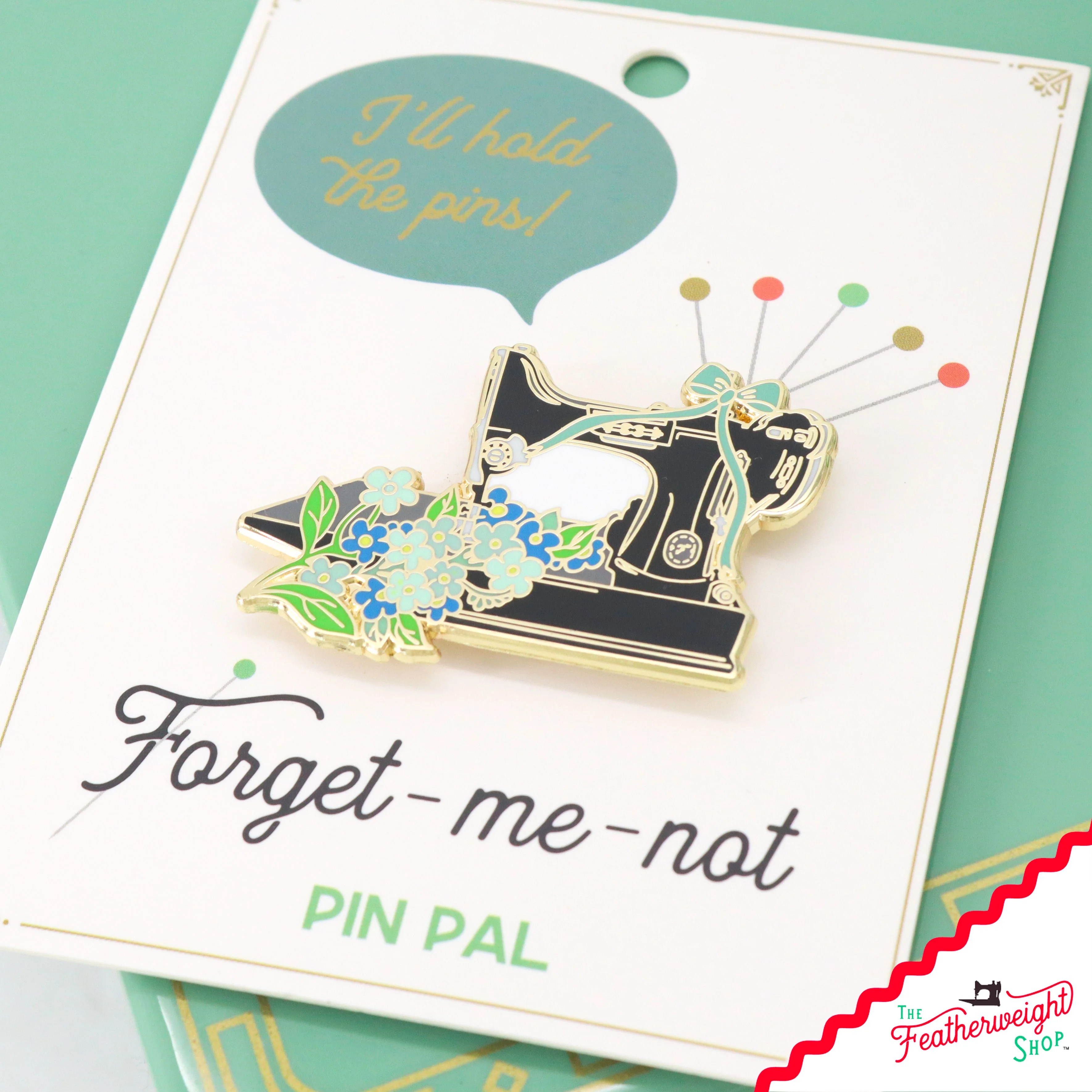 Needle Minder, PIN PAL - Singer Featherweight Forget-Me-Not - Image 2