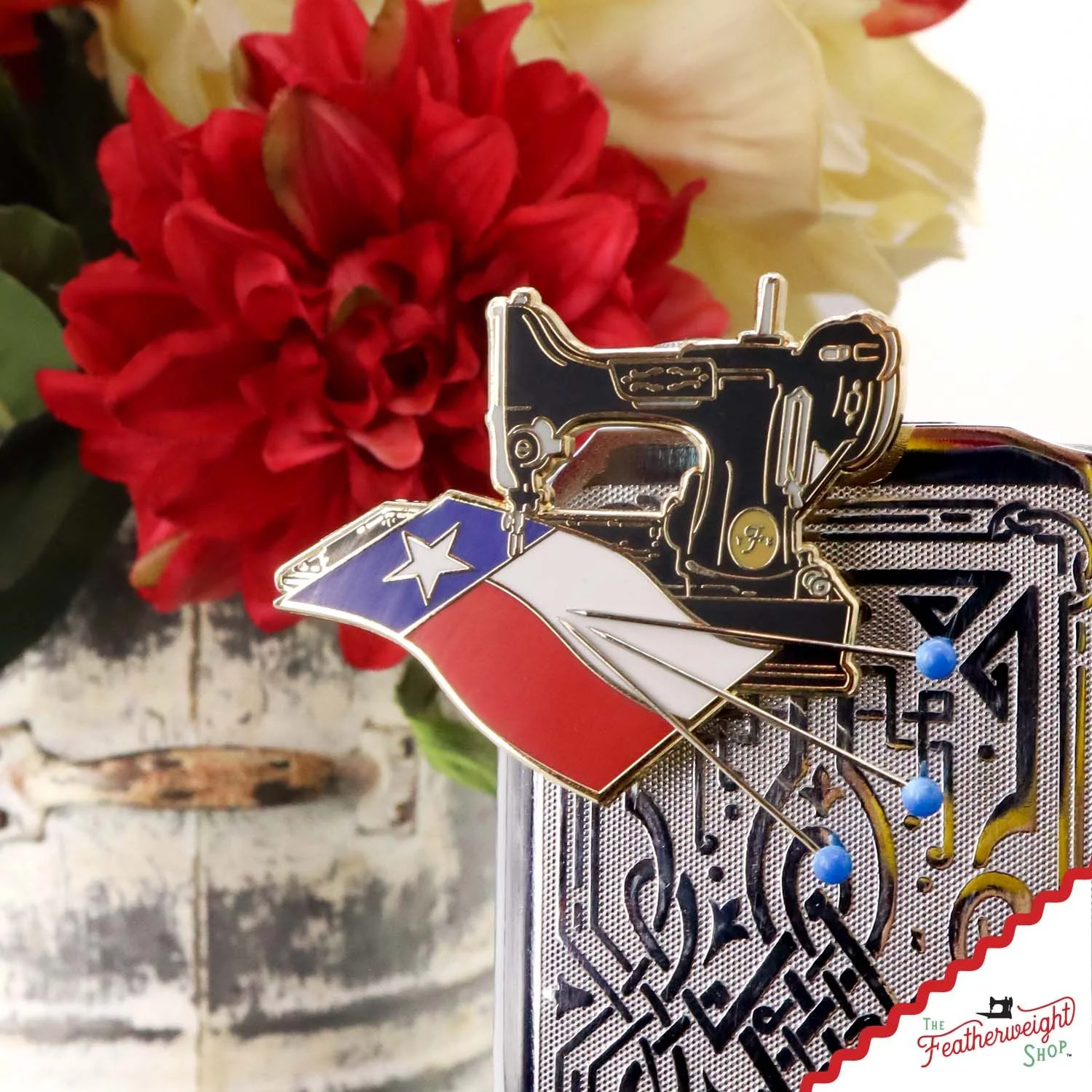 Needle Minder, PIN PAL - Texas FLAG on Featherweight - Image 2