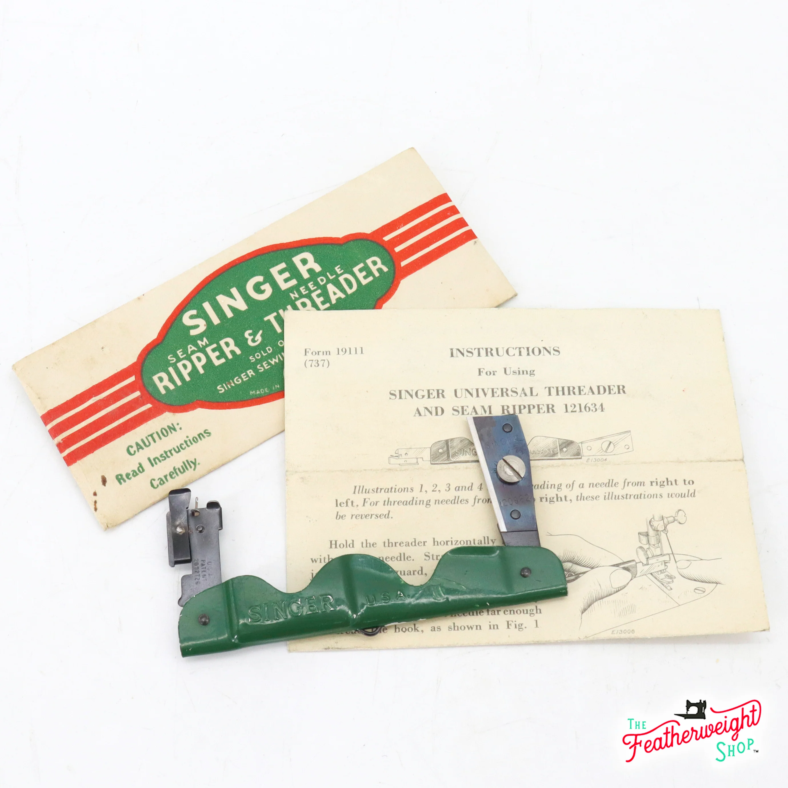 Needle Threader and Seam Ripper, Singer (Vintage Original) - Image 2