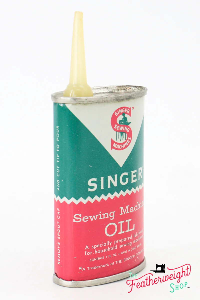 Oil Can - Oval, 3oz. Plastic Spout, Singer (Vintage Original) - RARE - Image 2