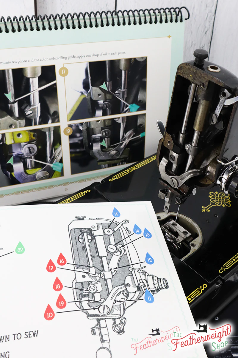 Oiling Chart, Singer Featherweight 221 - Image 3
