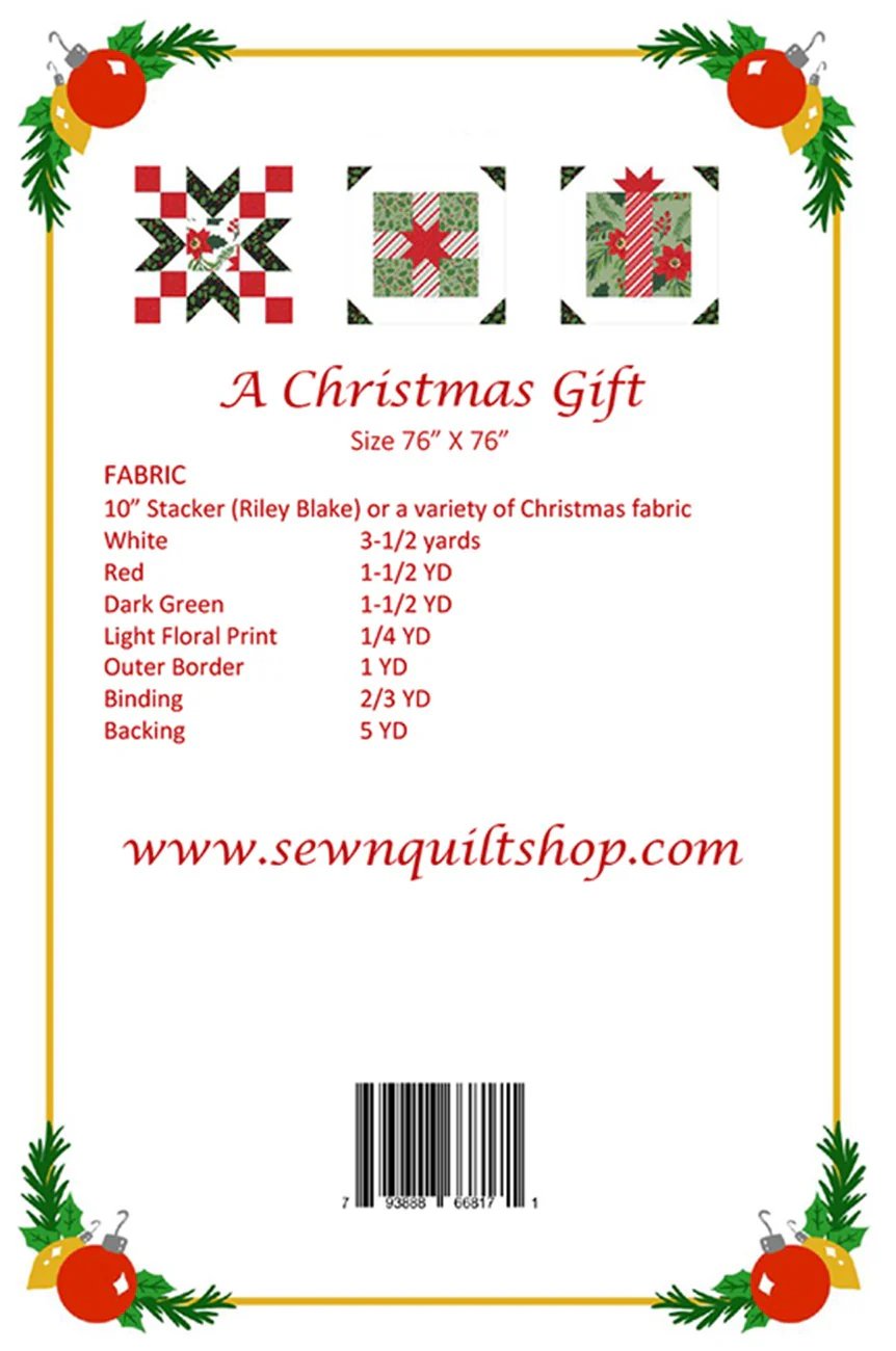 PATTERN, A Christmas Gift Quilt by Sew-N-Quilt - Image 2