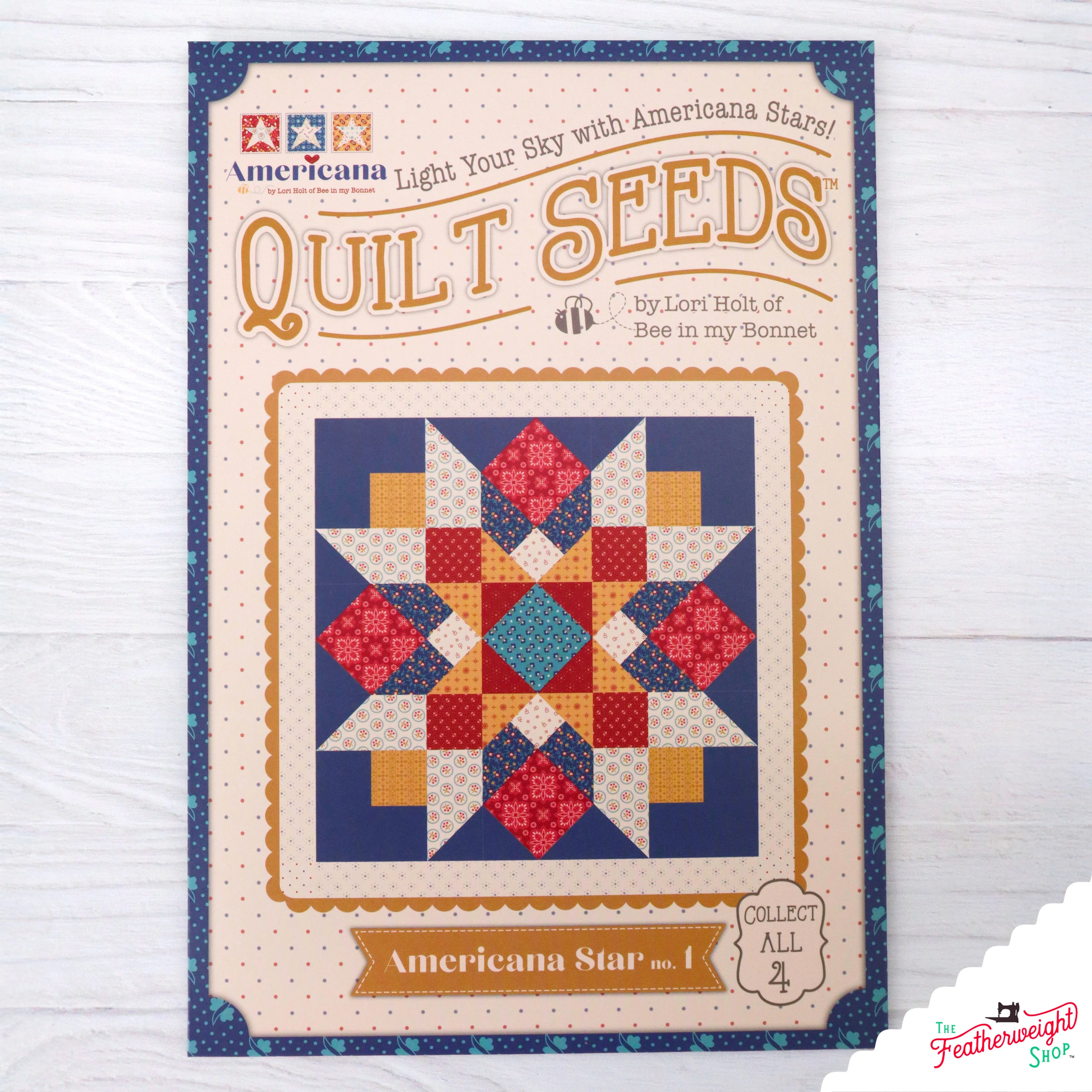 PATTERN, Americana Quilt Seeds ~ Star No. 1 Block by Lori Holt