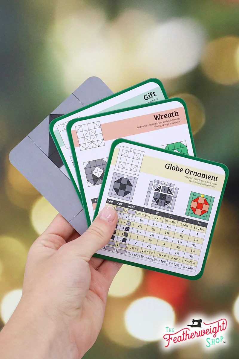 PATTERN BLOCK SET, Quilt Builder Card Deck Christmas - Image 3