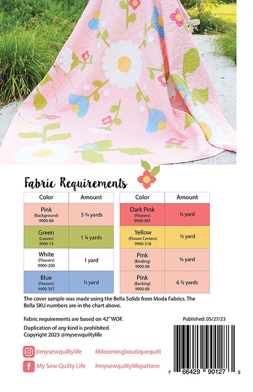 PATTERN, Blooming Boutique Quilt By My Sew Quilty Life - Image 4