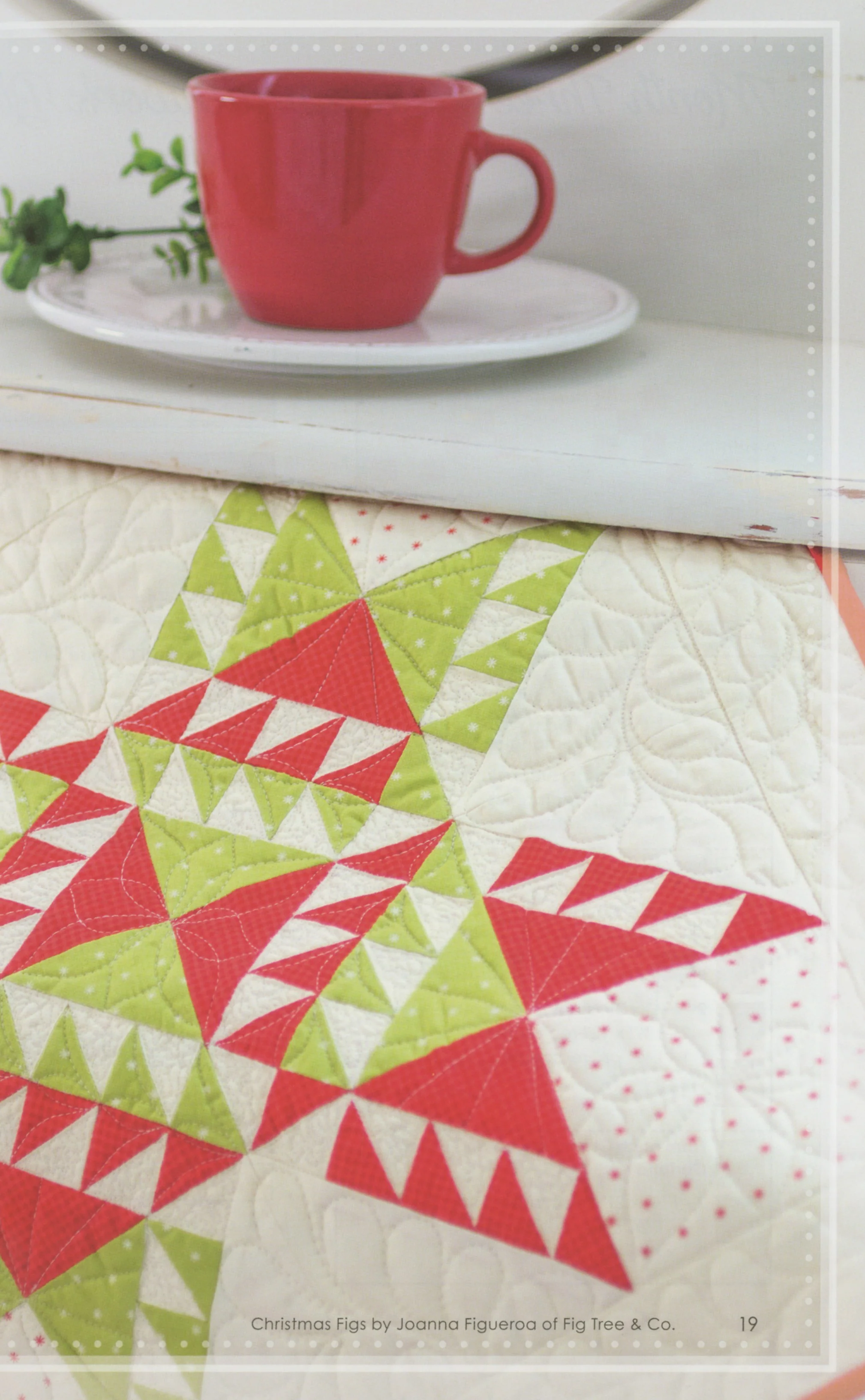 PATTERN BOOK, Christmas Figs Block of the Month Sampler Quilt by Fig Tree & Co. - Image 7
