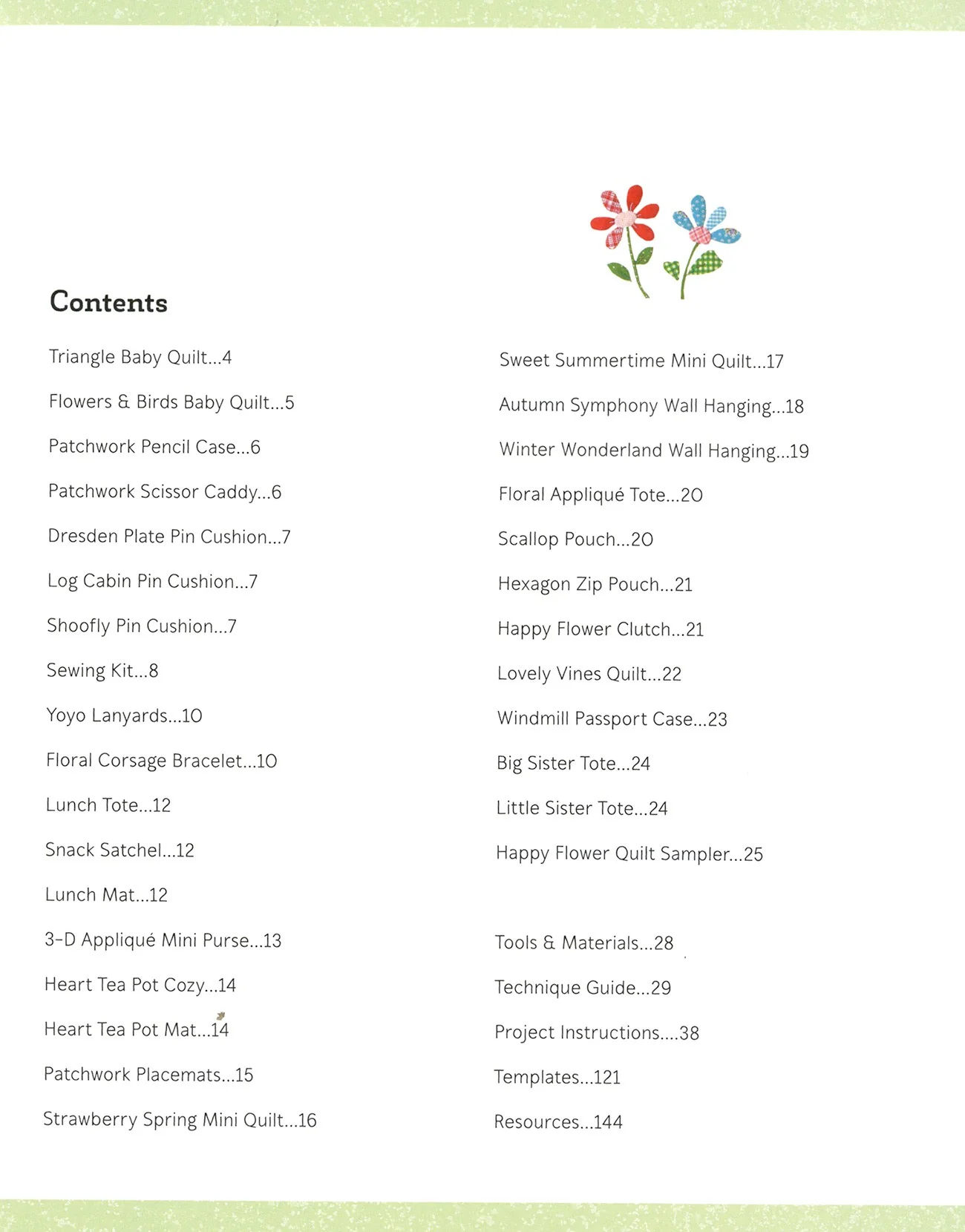 PATTERN BOOK, Happy Flower Quilts by Atsuko Matsuyama - Image 9