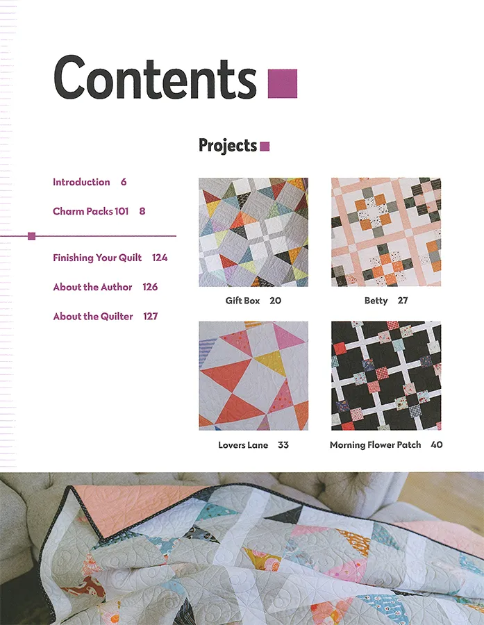 PATTERN BOOK, Just Two Charm Pack Quilts - Image 5