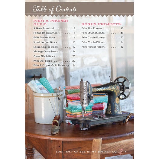 PATTERN BOOK, Prim & Proper by Lori Holt of Bee in my Bonnett - Image 2
