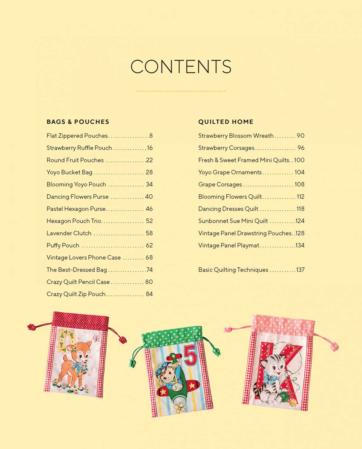 PATTERN BOOK, Sew Cute Quilts and Gifts by Atsuko Matsuyama - Image 3