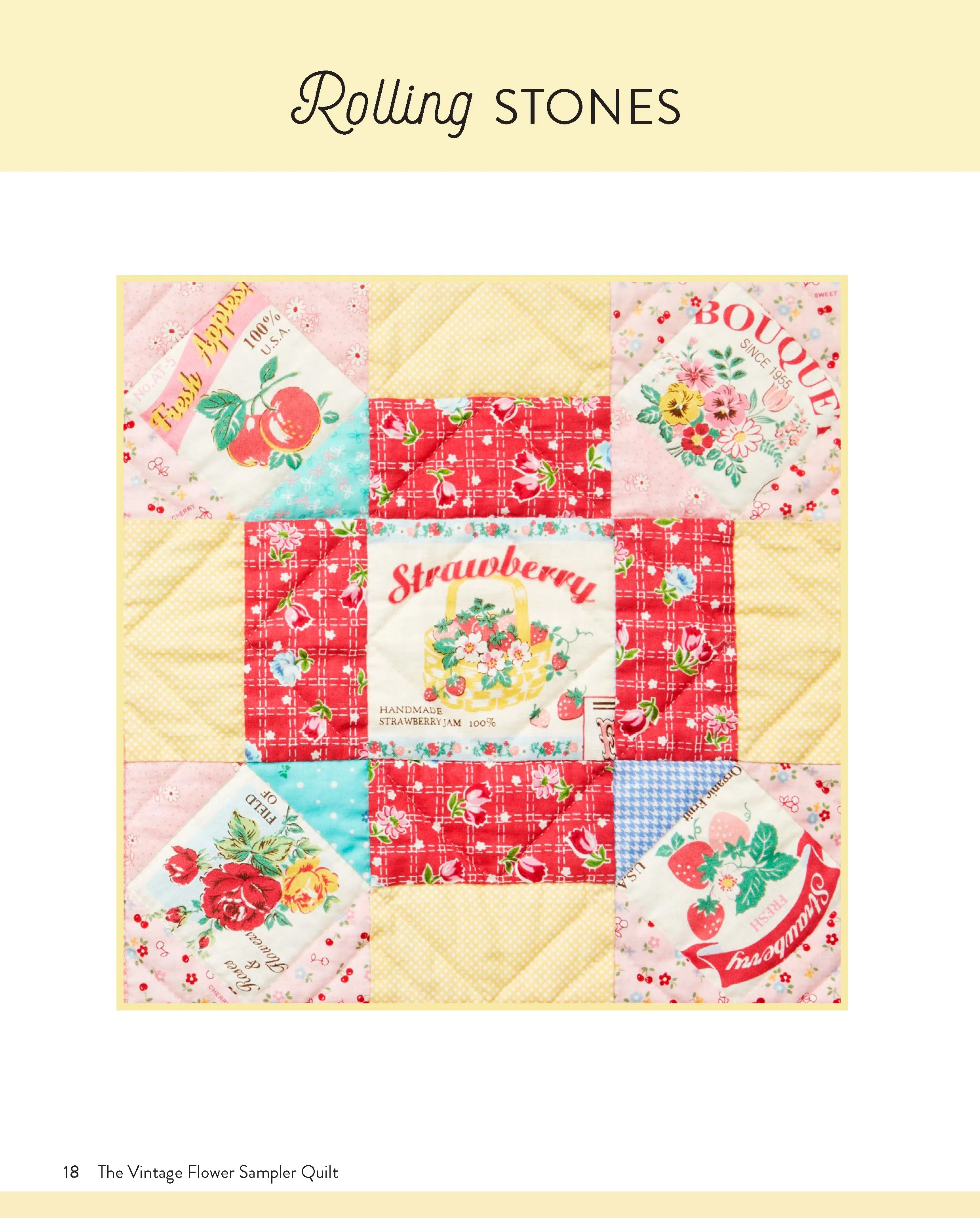 PATTERN BOOK, The Vintage Flower Sampler Quilt by Atsuko Matsuyama - Image 4