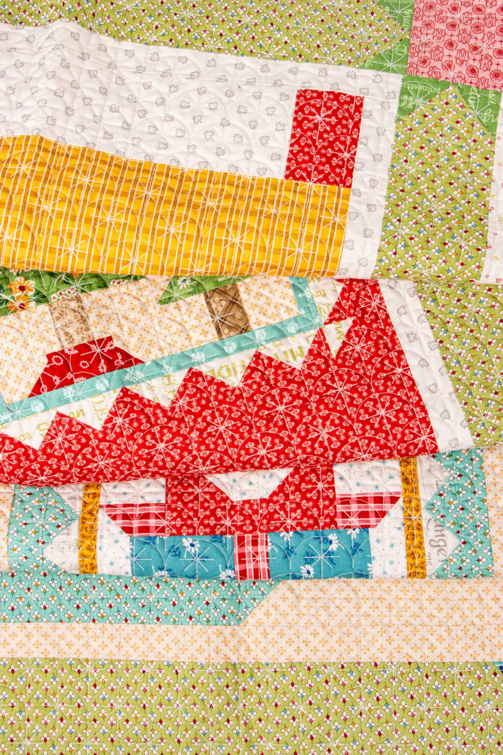 PATTERN, Candles Christmas Stocking Quilt Seeds ~  No. 6 Block by Lori Holt - Image 7