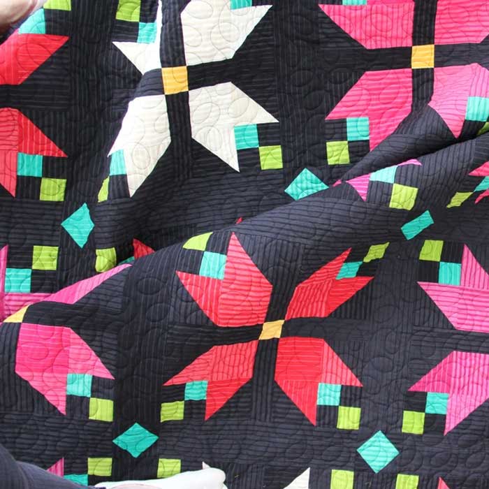 PATTERN, Christmas Poinsettia Quilt by V and Co. - Image 4
