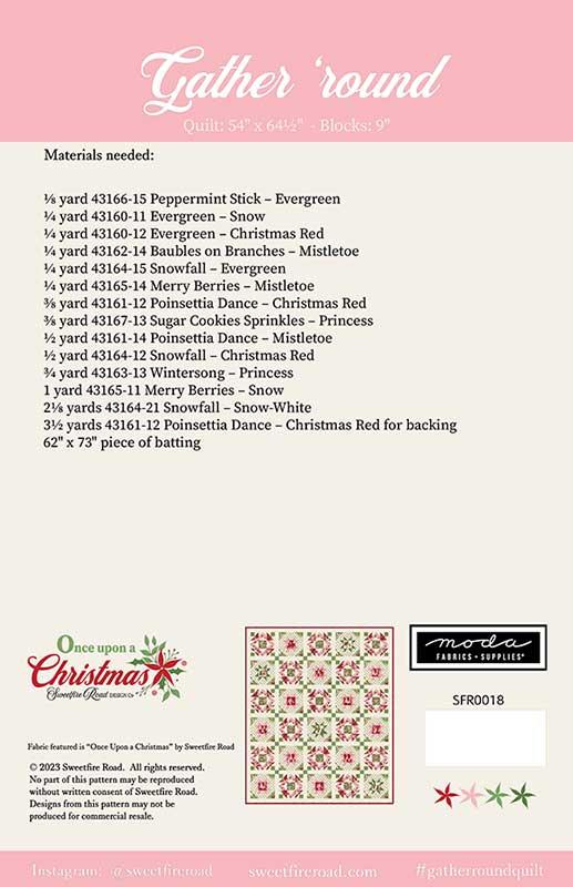 PATTERN, Gather 'Round Christmas Quilt by Sweetfire Road - Image 3