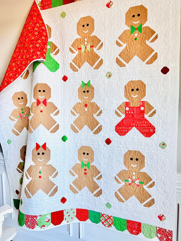 PATTERN, Ginger & Jolly Gingerbread Quilt By My Sew Quilty Life - Image 4