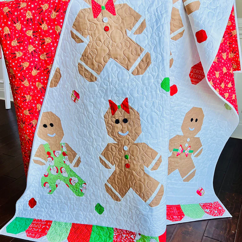 PATTERN, Ginger & Jolly Gingerbread Quilt By My Sew Quilty Life - Image 5