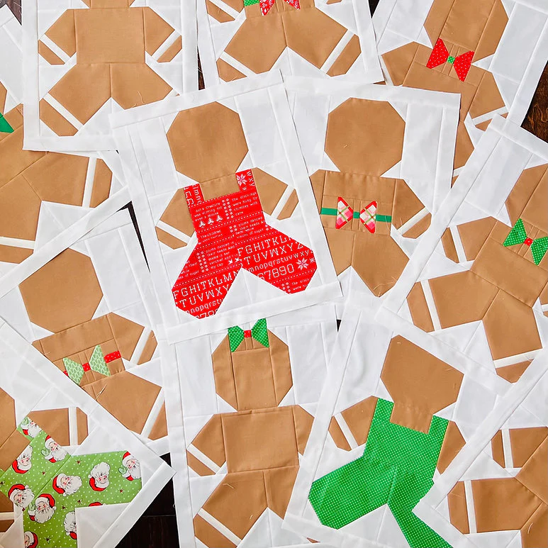 PATTERN, Ginger & Jolly Gingerbread Quilt By My Sew Quilty Life - Image 6