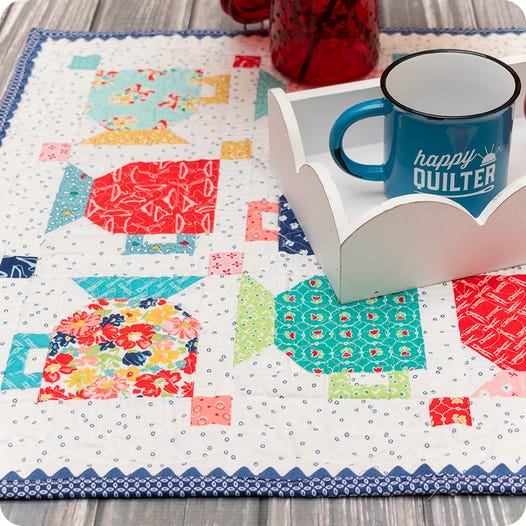 PATTERN, GOOD MORNING MUG Table Runner Quilt Pattern by Lori Holt of Bee in my Bonnet - Image 4