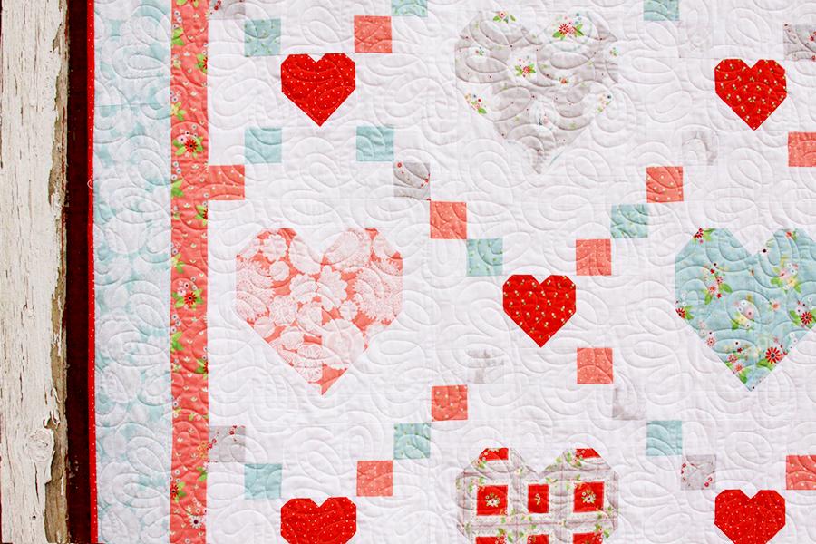 PATTERN, HEARTS AND KISSES Quilt by Beverly McCullough - Image 3