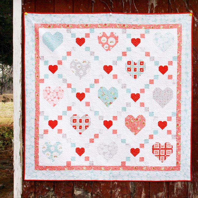PATTERN, HEARTS AND KISSES Quilt by Beverly McCullough - Image 6