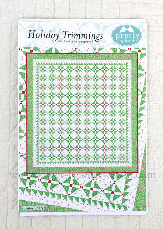 PATTERN, Holiday Trimmings Quilt by Kristyne Czepuryk Pretty by Hand - Image 2
