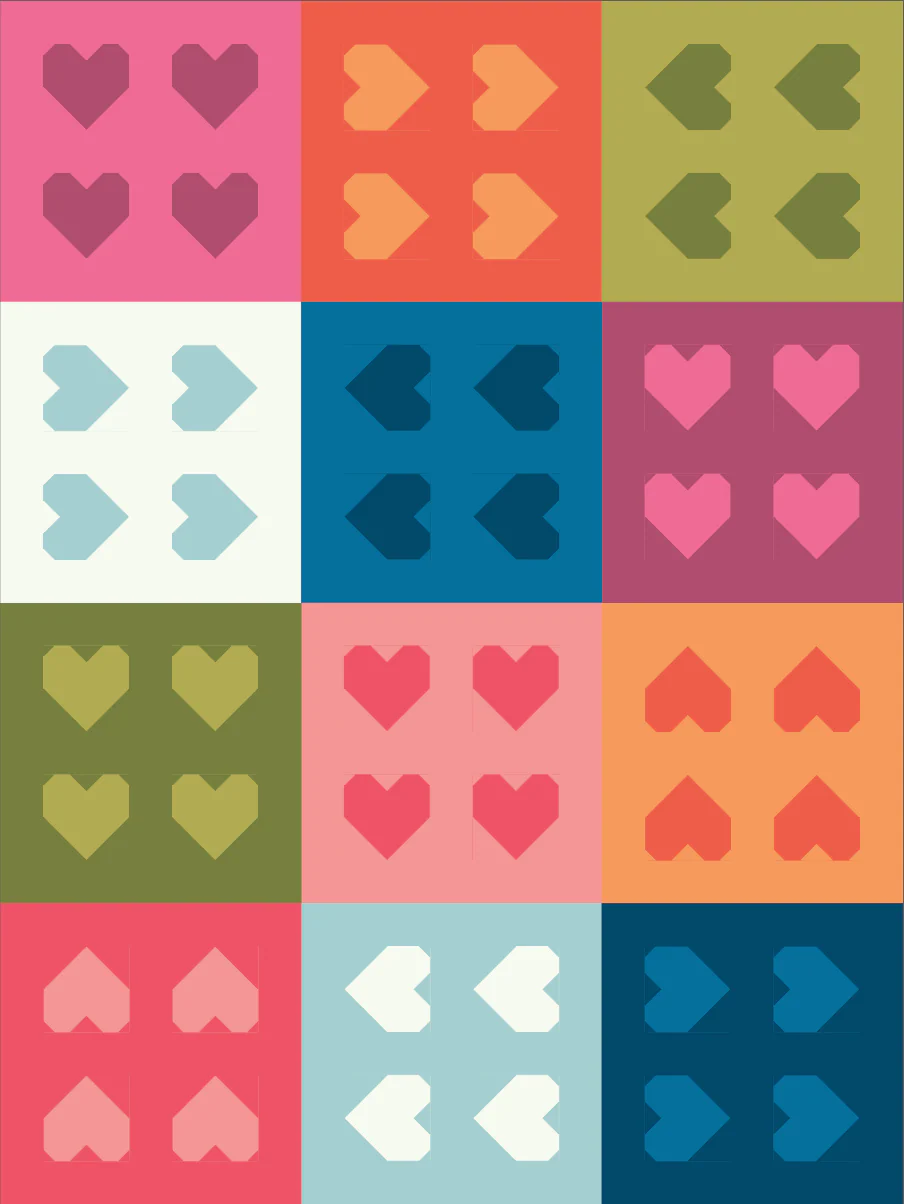 PATTERN, Love All Around Quilt by Taren Studios - Image 12