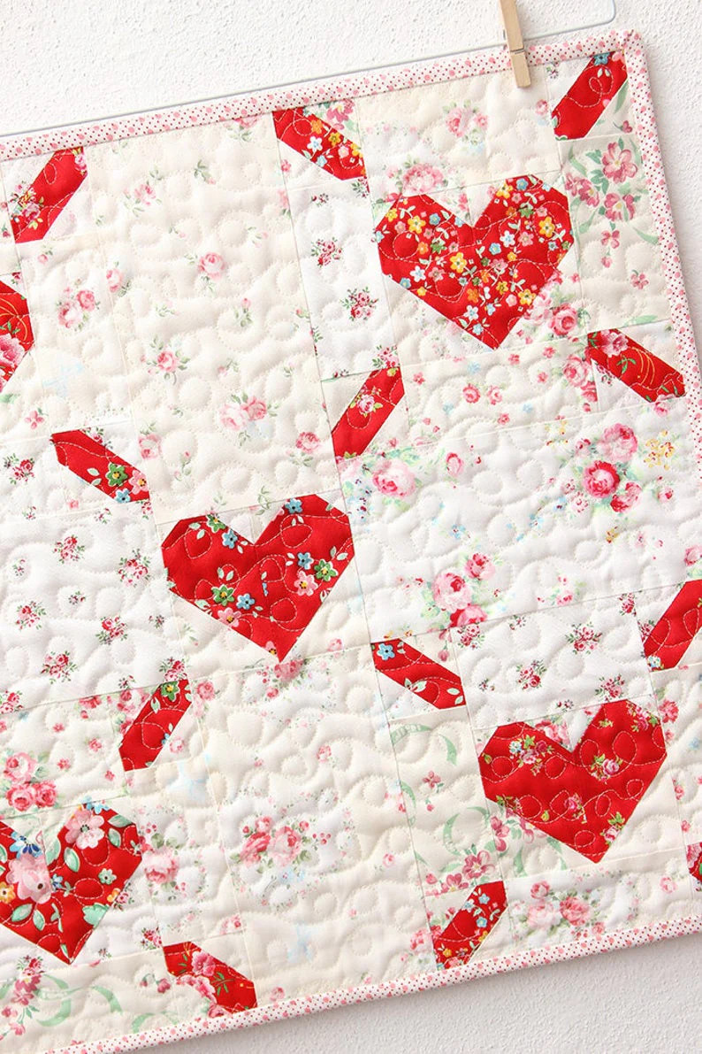 Pattern, Love is All Around MINI Quilt by Ellis & Higgs (digital download) - Image 4