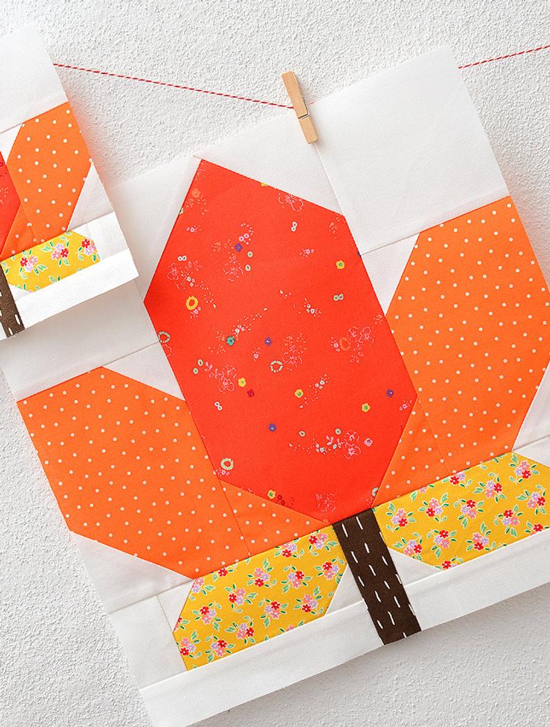 Pattern, Maple Leaf Quilt Block by Ellis & Higgs (digital download) - Image 3