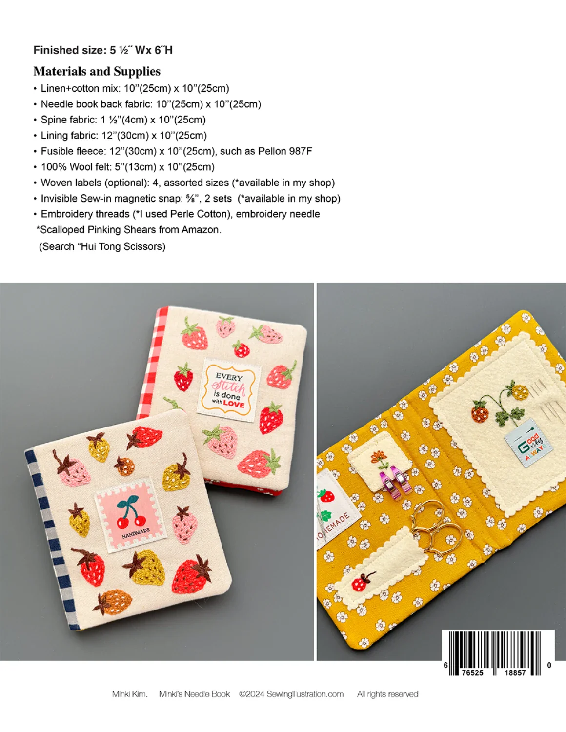 PATTERN, Minki's NEEDLE BOOK by Minki Kim - Image 2