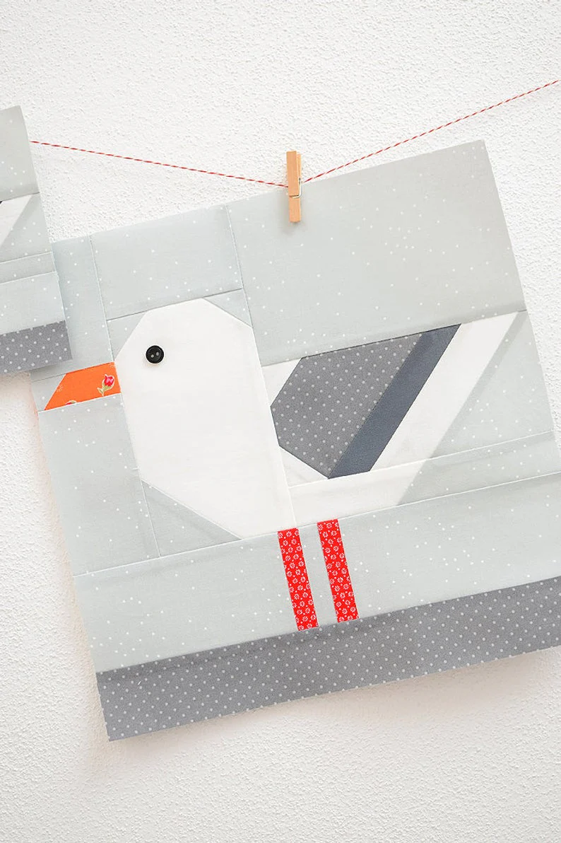 Pattern, Nautical Sea Gull Quilt Block by Ellis & Higgs (digital download) - Image 3