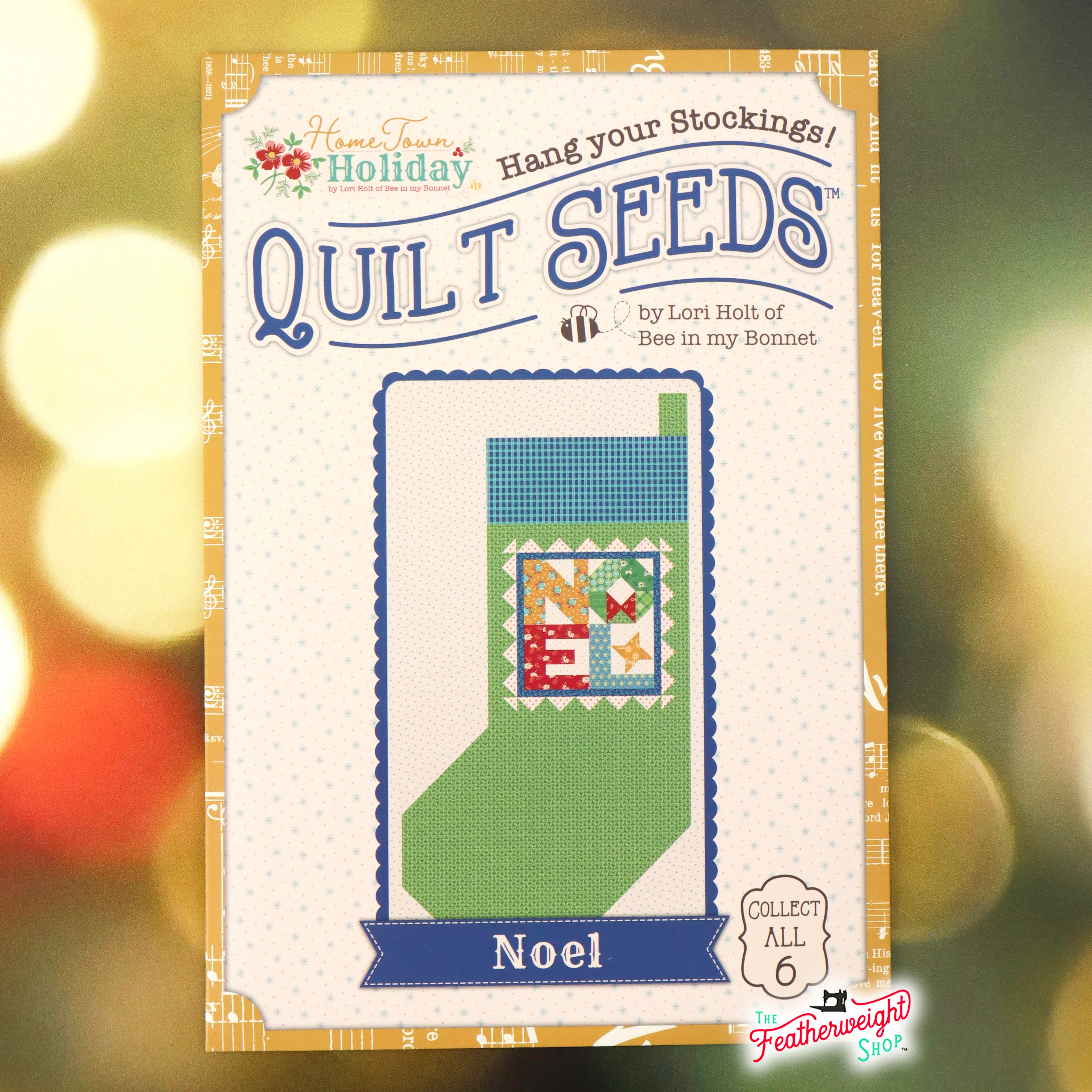 PATTERN, NOEL Christmas Stocking Quilt Seeds ~ No. 3 Block by Lori Holt