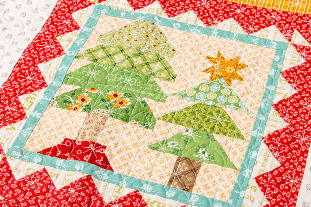 PATTERN, NOEL Christmas Stocking Quilt Seeds ~ No. 3 Block by Lori Holt - Image 5