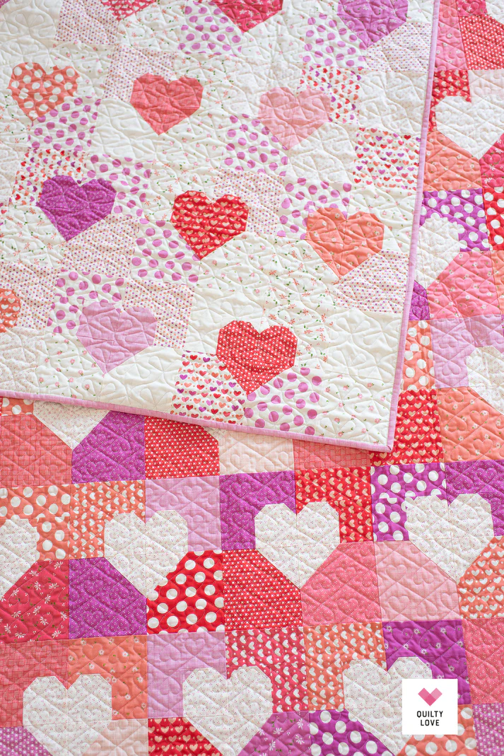 PATTERN, Patchwork Hearts Quilty Love by Emily Dennis - Image 4