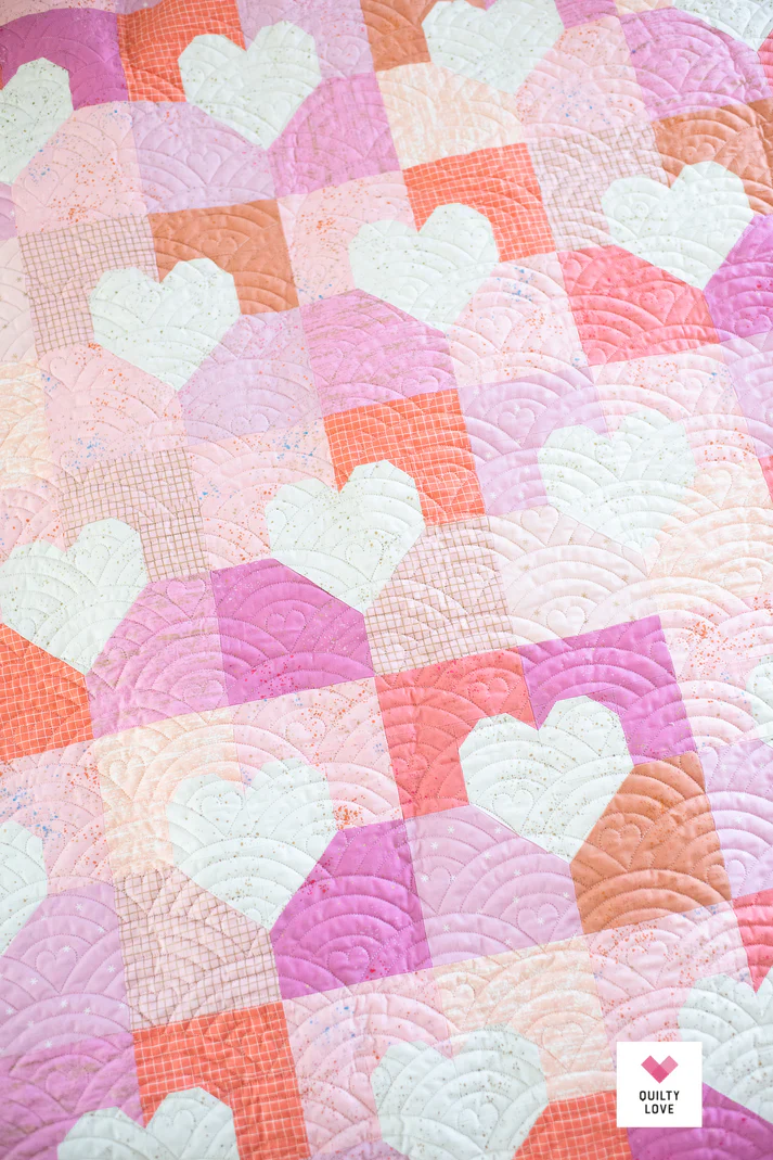 PATTERN, Patchwork Hearts Quilty Love by Emily Dennis - Image 5