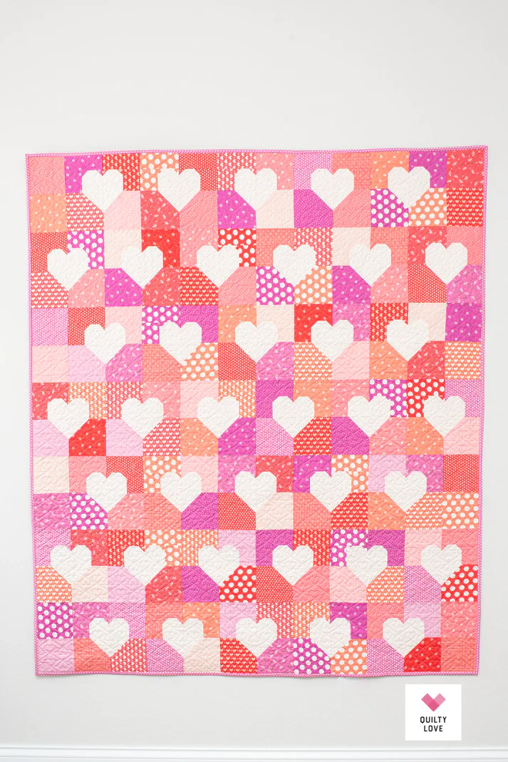 PATTERN, Patchwork Hearts Quilty Love by Emily Dennis - Image 6