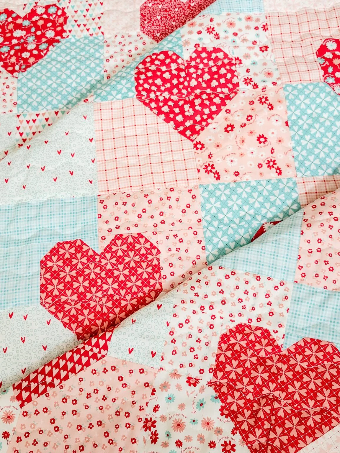 PATTERN, Patchwork Hearts Quilty Love by Emily Dennis - Image 9