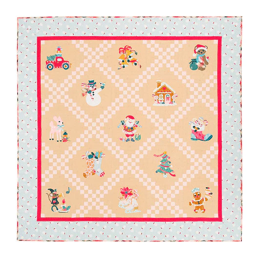 PATTERN, PEPPERMINT SQUARE Quilt by The Vintage Spool