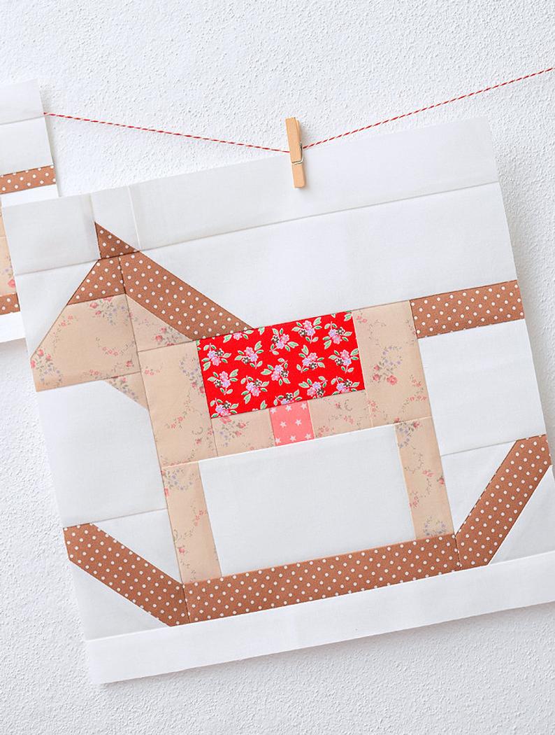 Pattern, Rocking Horse Quilt Block by Ellis & Higgs (digital download) - Image 3