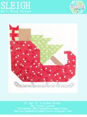 Pattern SET, Christmas Themed Quilt Blocks by Burlap and Blossom (digital download) - Image 25