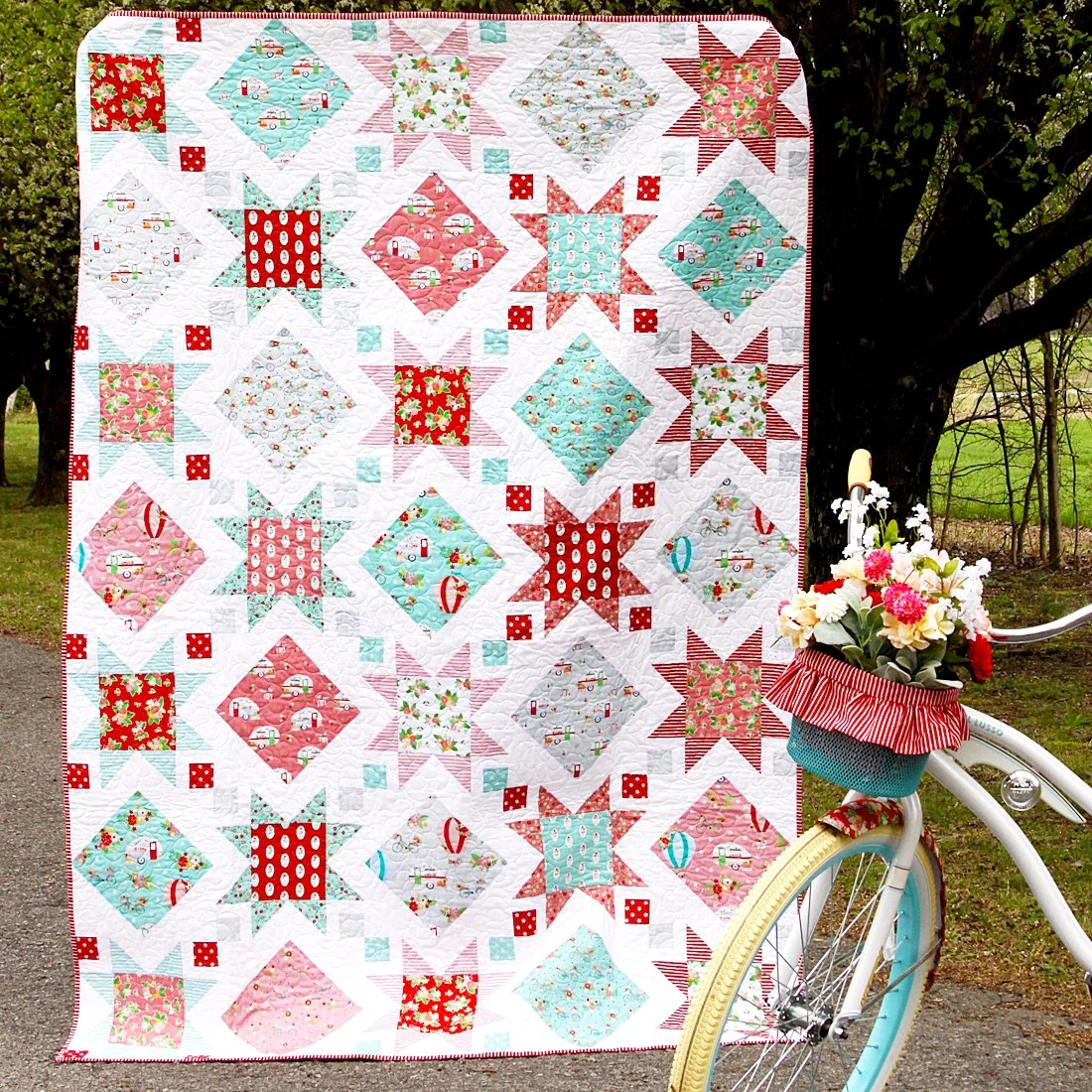 PATTERN, STARS AND WINDOWS Quilt by Beverly McCullough - Image 2