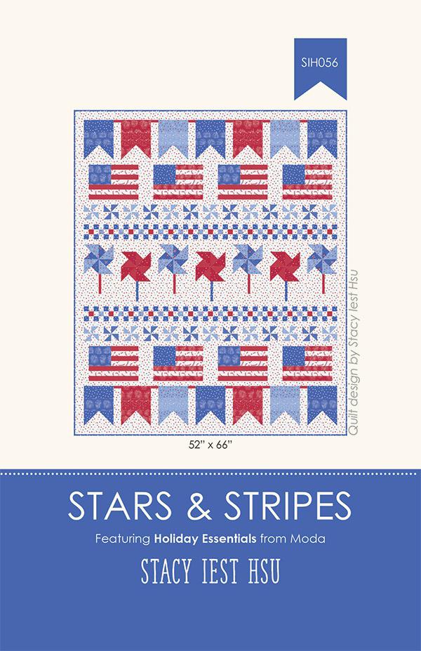 PATTERN, STARS & STRIPES Quilt by Stacy Iest Hsu