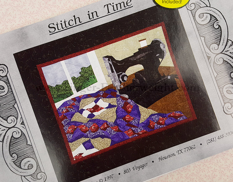 PATTERN, STITCH IN TIME Singer Featherweight Paper-Pieced Wall-Hanging - Image 3