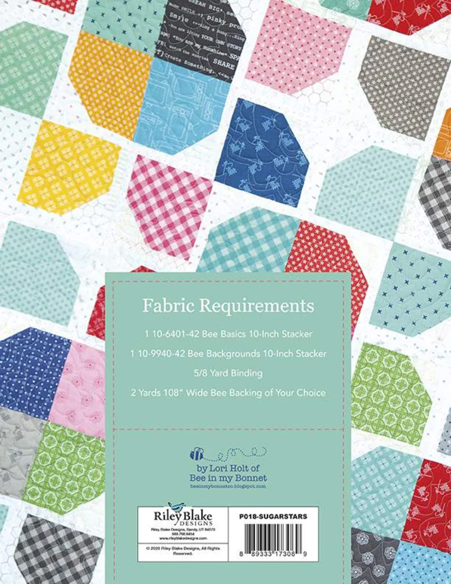 PATTERN, SUGAR STARS Quilt Pattern by Lori Holt of Bee in my Bonnet - Image 2