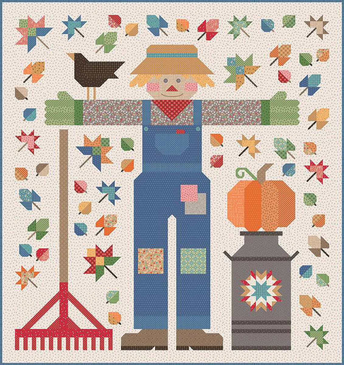 PATTERN, The Quilted Scarecrow Quilt Pattern by Lori Holt (ISE-281) - Image 3