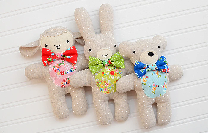 Pattern, Three Little Friends Toy Softies by Ellis & Higgs (digital download) - Image 2